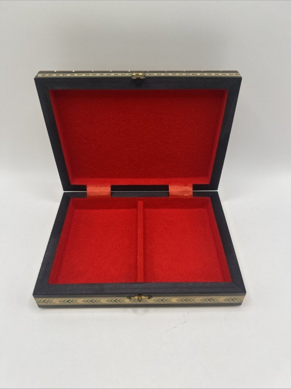 Miguel Laguna Playing Card Box Lacquered Mosaic Wood Inlay Handmade In Spain - Picture 3 of 16